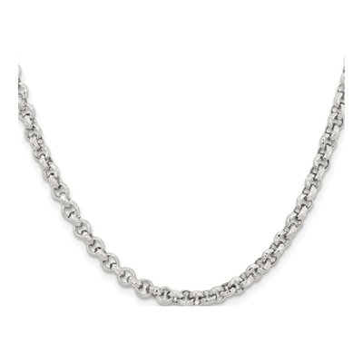 Stainless Steel 5mm Fancy Rolo Chain – view 3