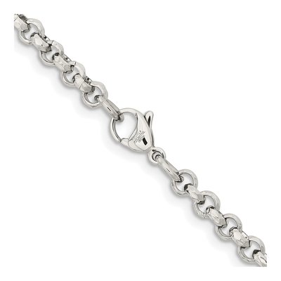 Stainless Steel 5mm Fancy Rolo Chain – view 4