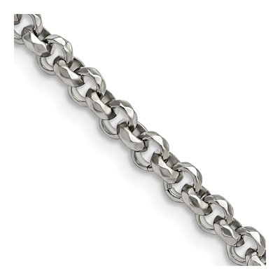 Stainless Steel 5mm Fancy Rolo Chain