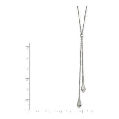 Stainless Steel Cable Necklace – view 3
