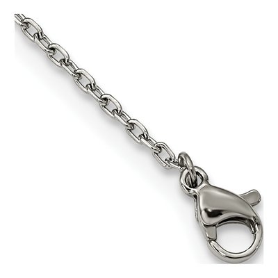 Stainless Steel Crystal V-Necklace – view 3