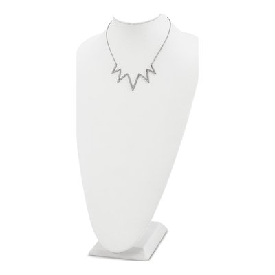Stainless Steel Crystal V-Necklace – view 5