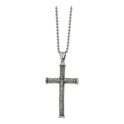 Stainless Steel Cross Pendant Necklace