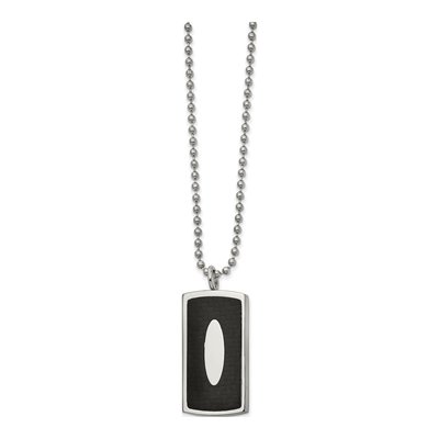 Stainless Steel Dog Tag Pendant Necklace