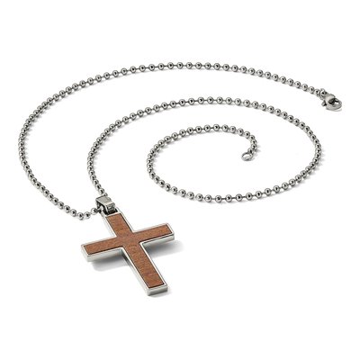 Stainless Steel Reversible Pendant Necklace – view 5