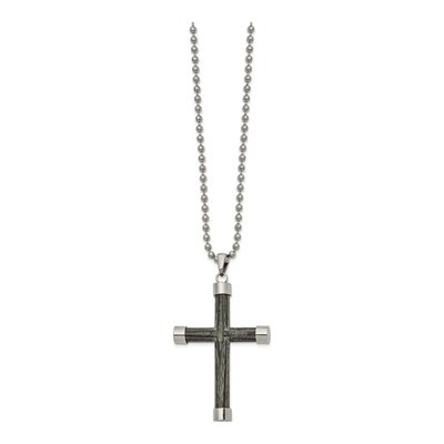 Stainless Steel Cross Pendant Necklace