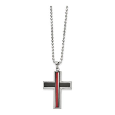 Stainless Steel Cross Pendant Necklace