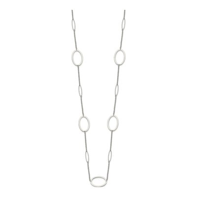 Stainless Steel 1.4mm Fancy Oval Cable Chain – view 3