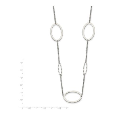 Stainless Steel 1.4mm Fancy Oval Cable Chain – view 5