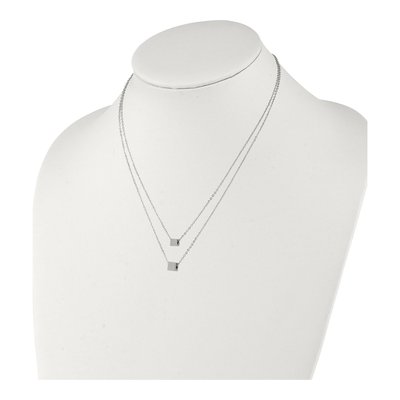 Stainless Steel Square Necklace – view 3