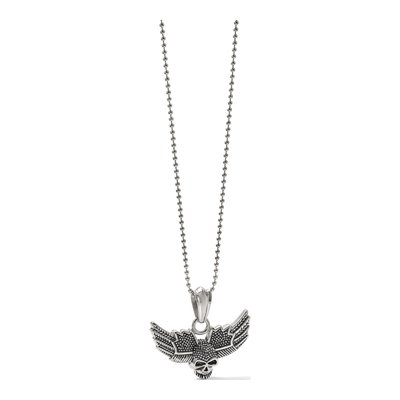 Stainless Steel Skull Wings Necklace – view 4
