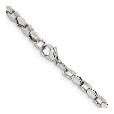 Stainless Steel 3.5mm Fancy Open Link Chain – view 4
