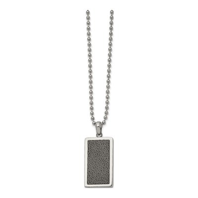 Stainless Steel Dog Tag Pendant Necklace
