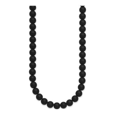 Stainless Steel Agate Necklace – view 3