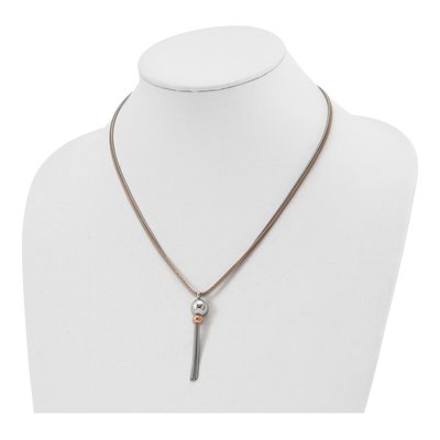 Stainless Steel Tassel Necklace – view 3