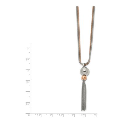 Stainless Steel Tassel Necklace – view 4