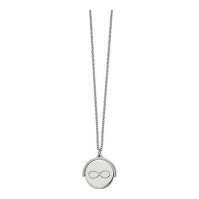 Stainless Steel Infinity Pendant Necklace