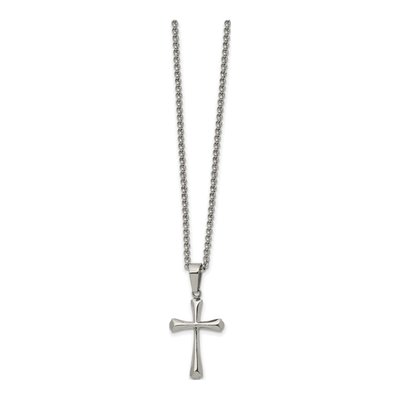 Stainless Steel Cross Pendant Necklace