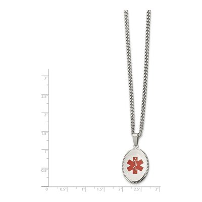 Stainless Steel Medical ID Necklace – view 3