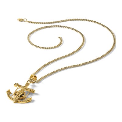 Stainless Steel Mariner's Cross Necklace – view 4