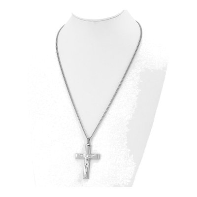 Stainless Steel Crucifix Necklace – view 3