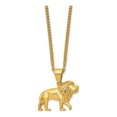 Stainless Steel Lion Necklace – view 3