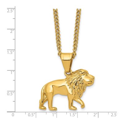 Stainless Steel Lion Necklace – view 4