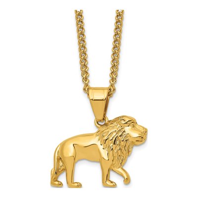Stainless Steel Lion Necklace