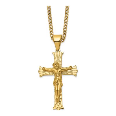 Stainless Steel Crucifix Necklace