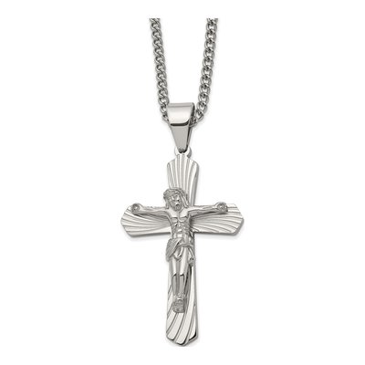Stainless Steel Crucifix Necklace
