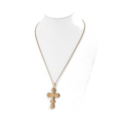 Stainless Steel IP Cross Necklace – view 3