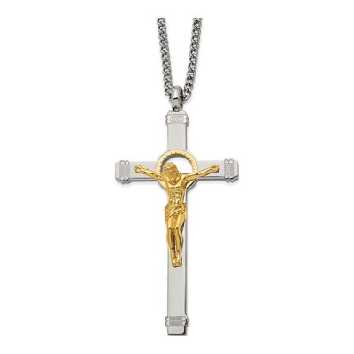 Stainless Steel Crucifix Necklace