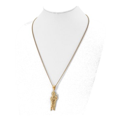 Stainless Steel Saint Jude Pendant Necklace – view 3