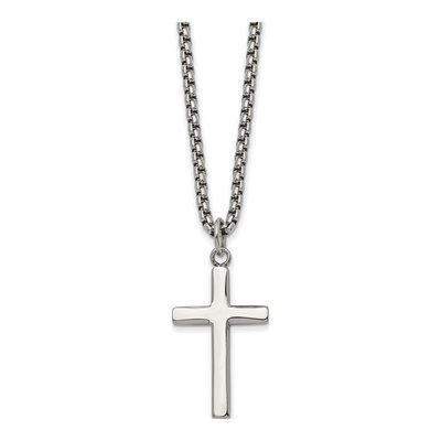 Stainless Steel Cross Pendant Necklace