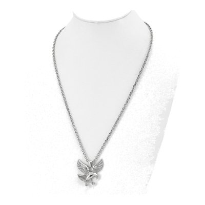 Stainless Steel Eagle Pendant Necklace – view 3