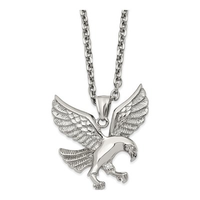 Stainless Steel Eagle Pendant Necklace