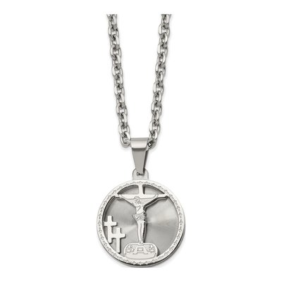 Stainless Steel Crucifix Necklace