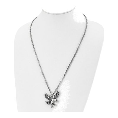 Stainless Steel Eagle Pendant Necklace | Chisel – view 3