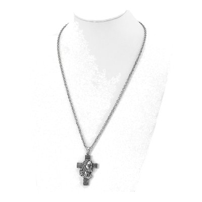 Stainless Steel Jesus Cross Necklace – view 3