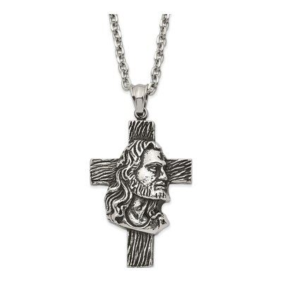 Stainless Steel Jesus Cross Necklace