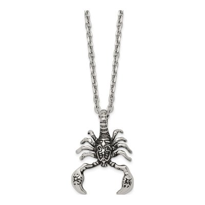 Stainless Steel Scorpion Pendant Necklace – view 3