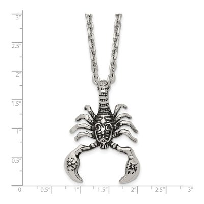 Stainless Steel Scorpion Pendant Necklace – view 4