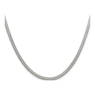 Stainless Steel 3.3mm Herringbone Chain – view 3