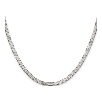 Stainless Steel 3.9mm Herringbone Chain – view 3