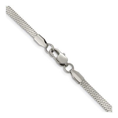 Stainless Steel 3.4mm Herringbone Chain – view 4