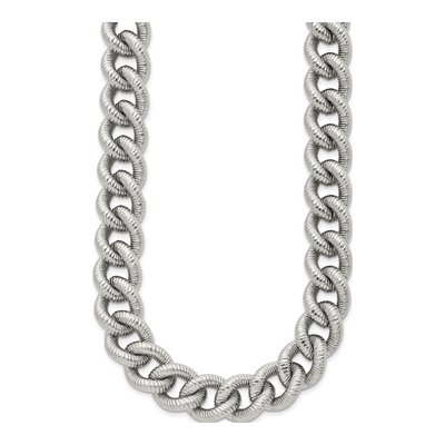 Men's Stainless Steel 14.5mm Curb Chain – view 3
