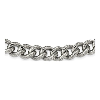 Men's Stainless Steel 14.5mm Curb Chain – view 4