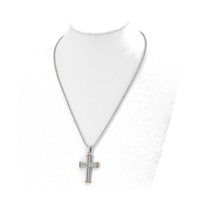 Stainless Steel Cross Necklace – view 3