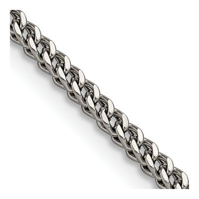 Stainless Steel 2.5mm Franco Chain