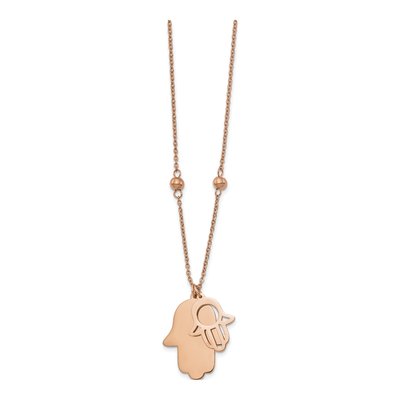 Stainless Steel Hamsa Necklace – view 3